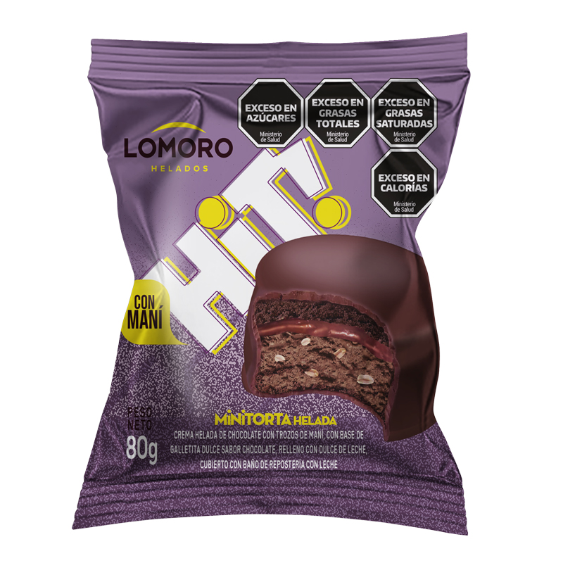 Alfajor Hit! de 80g x 8 unidades